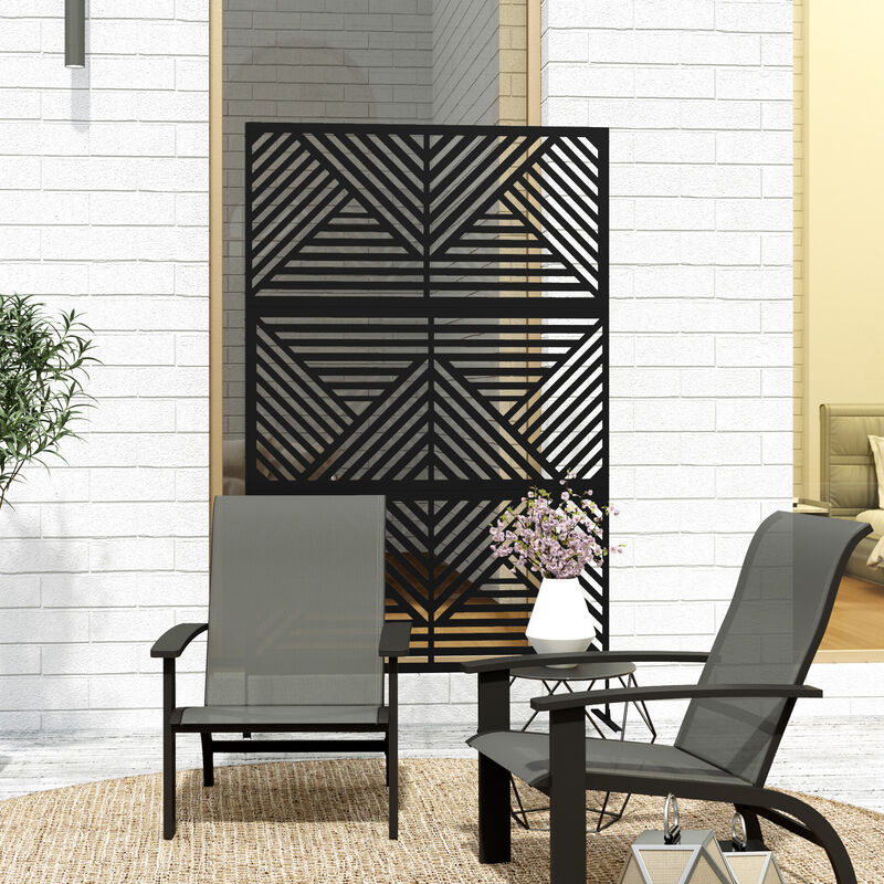 Hivvago Outdoor Metal Fence Panel & Plant Trellis image number 7