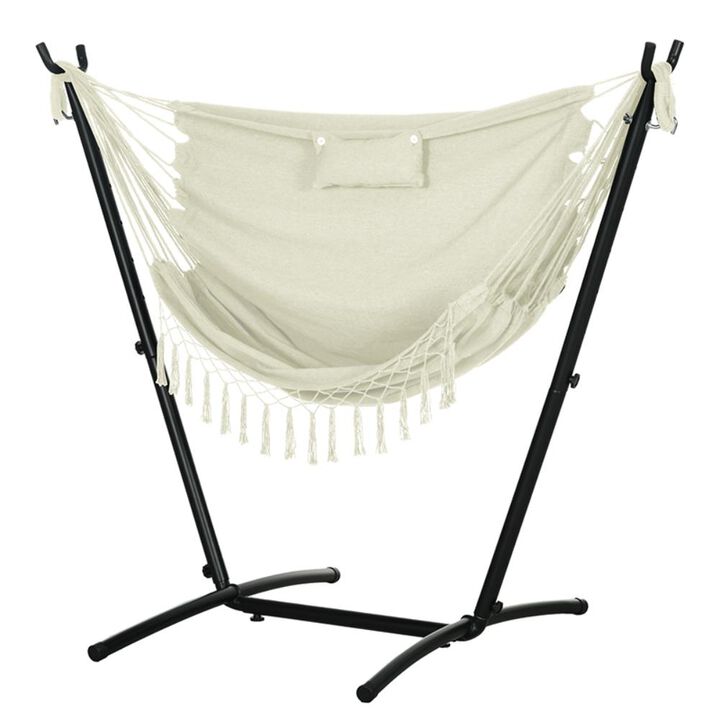 Hivvago U-Shape Stand Hammock Chair with Headrest