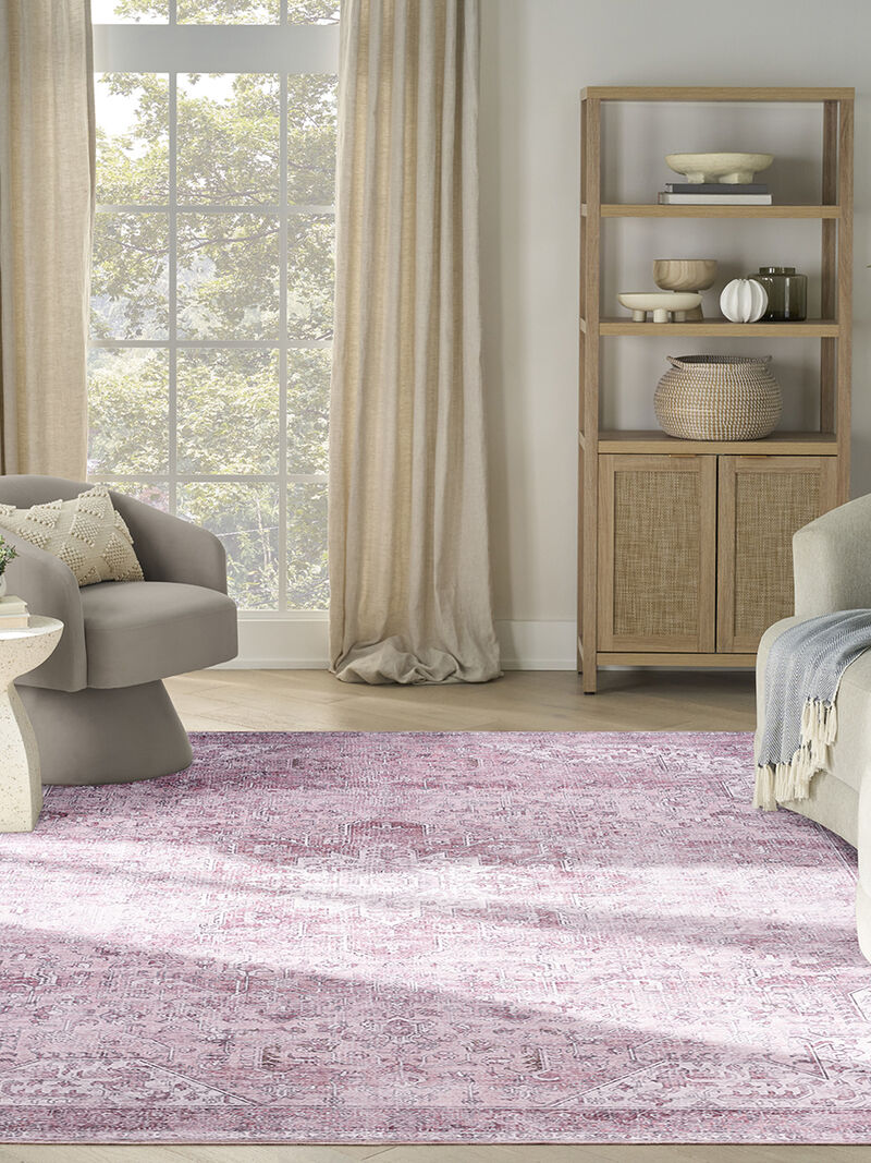 Nourison Washables NWB15 Pink 9'2" x 12' Rug