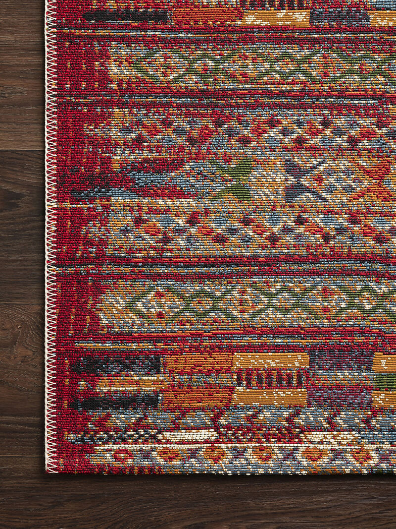 Mika MIK09 Red/Multi 3'11" x 5'11" Rug