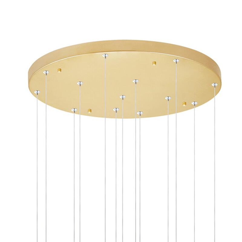 Andes LED Multi Light Pendant With Satin Gold Finish