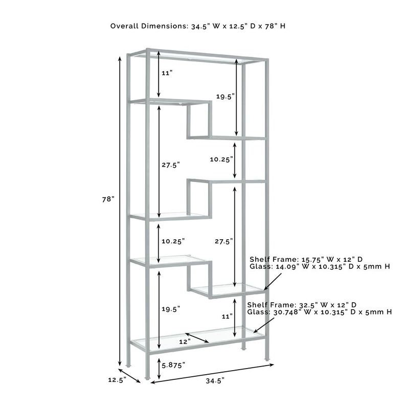 Crosley Furniture Sloane Etagere Matte Black
