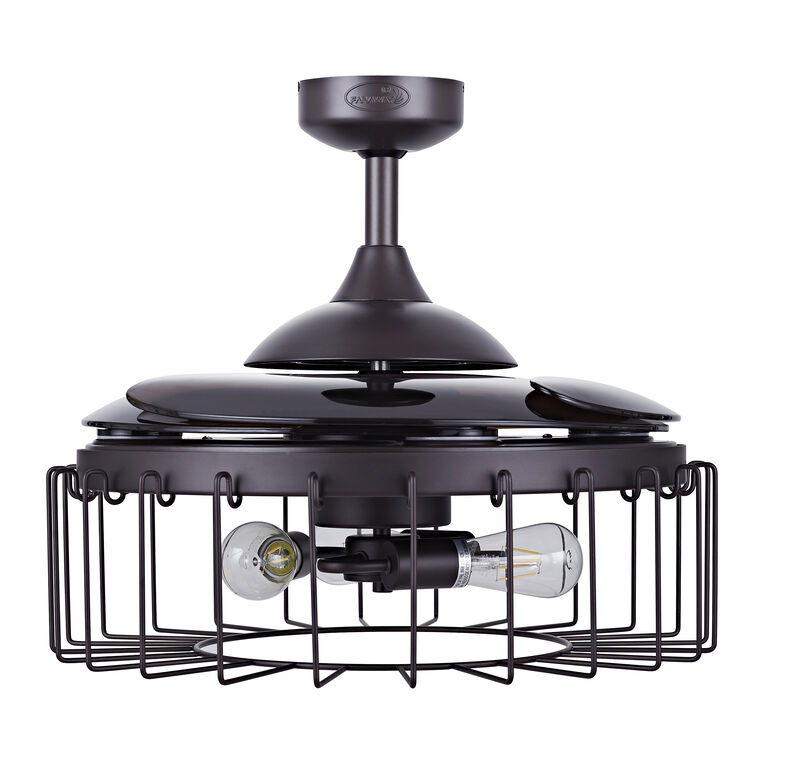 Fanaway Sheridan 48" Retractable Blade Ceiling Fan with Light and Remote, Modern Fandelier Ceiling Fan, Patented Design Technology, Stronger Thicker Blades image number 3