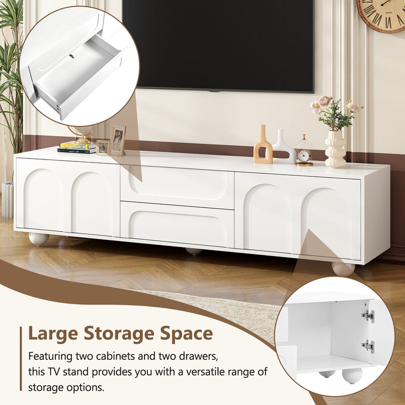 Merax Entertainment Center TV Stand for Living Room