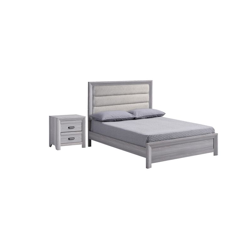 Bedroom Set, Wood, 2 Piece Set with Nightstand image number 0