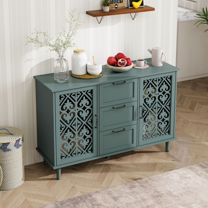 Vofrid carved  Door Cabinet