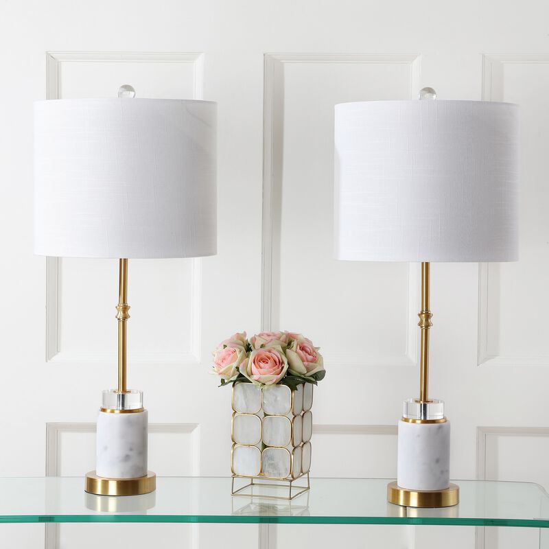 Harper Marble/Crystal LED Table Lamp