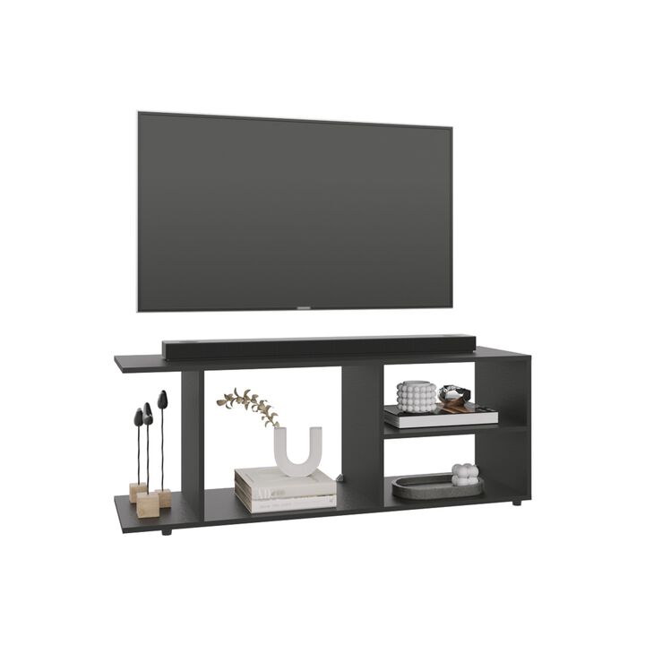 Sudley Entertainment Center 17.8" H, with 4 Shelves and 4 Legs, White