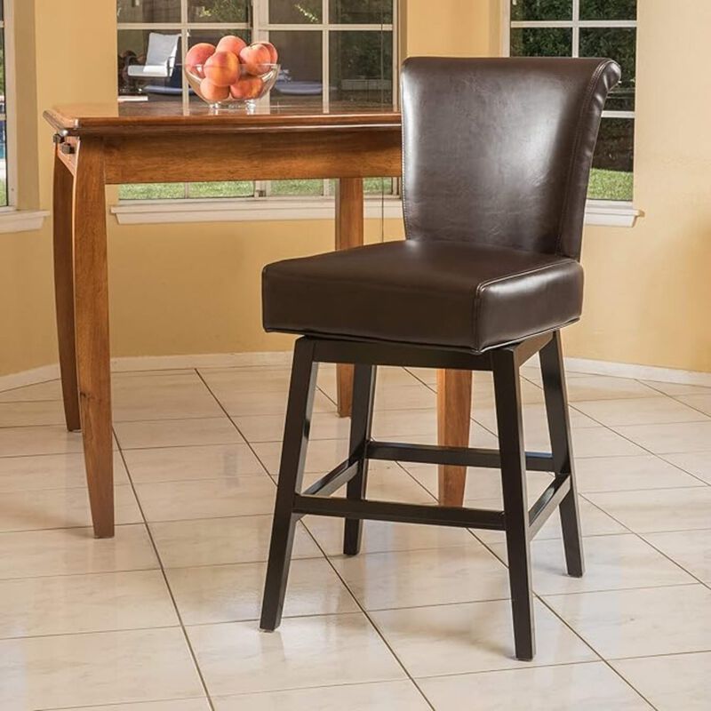Streamdale 30.25'' High Swivel Bar Stool,Brown