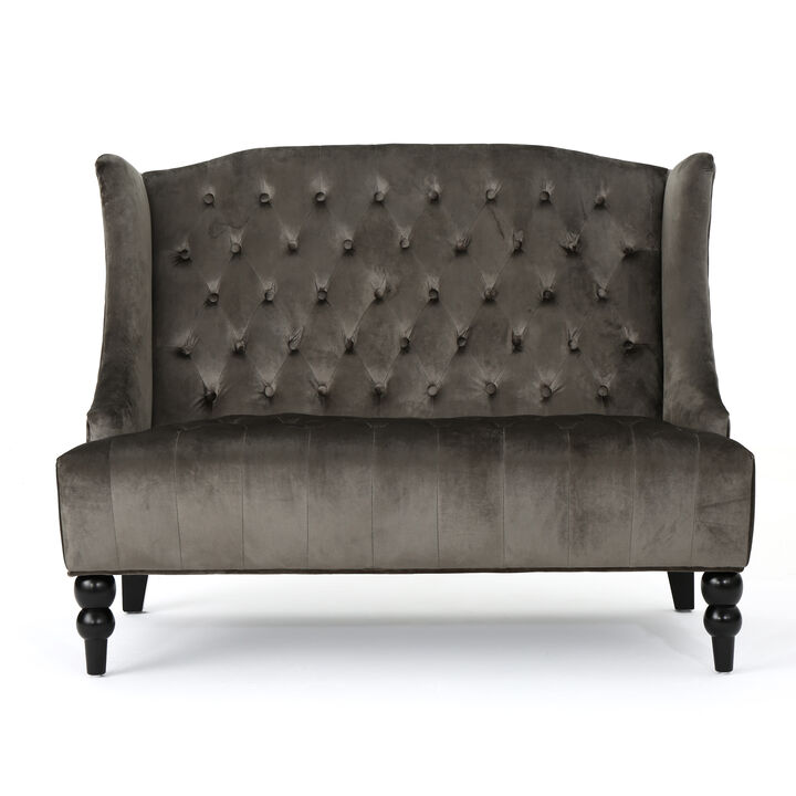 Merax Modern Velvet Loveseat Sofa