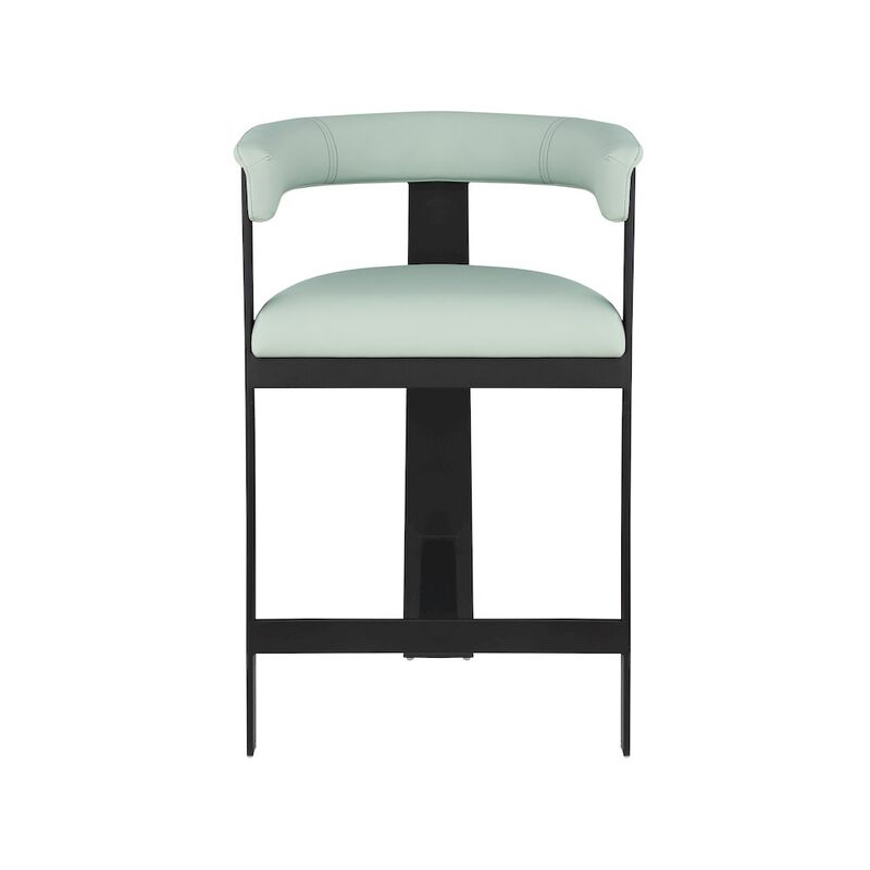 Meridian Furniture Romeo Vegan Leather Counter Stool, Set of 2