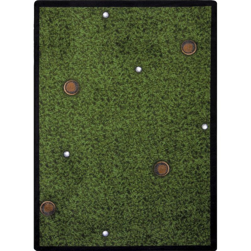 Joy Carpets Games People Play Back Nine 10'9 x 13'2 Area Rug in Color Multi