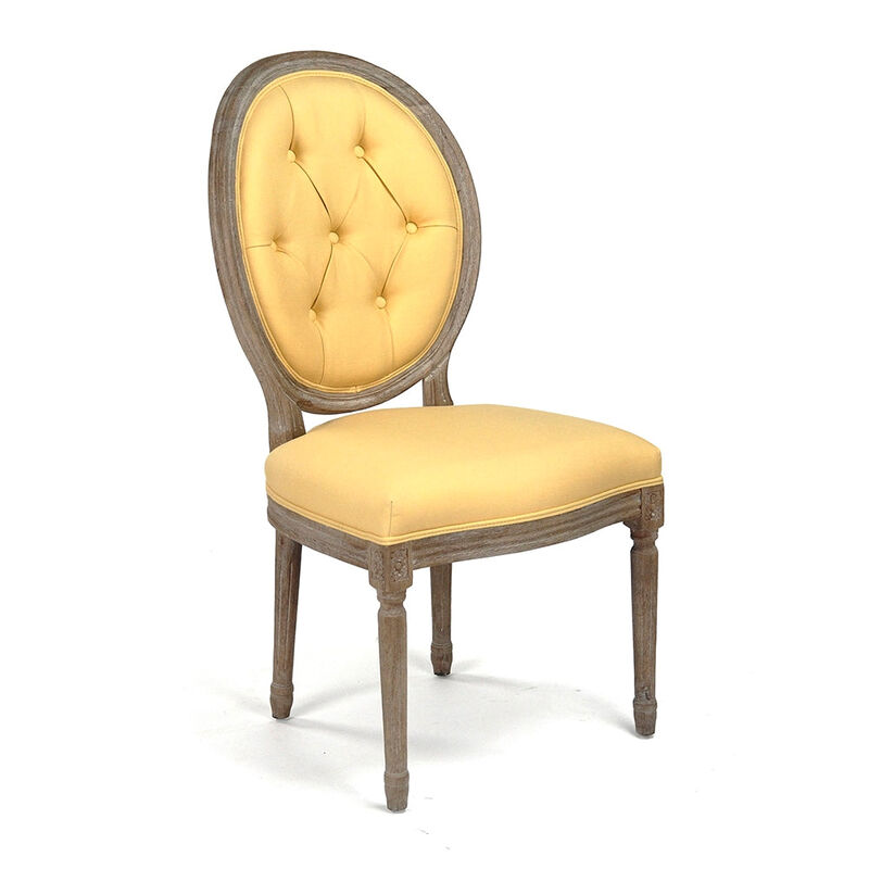 Medallion Tufted Back Side Chair image number 0
