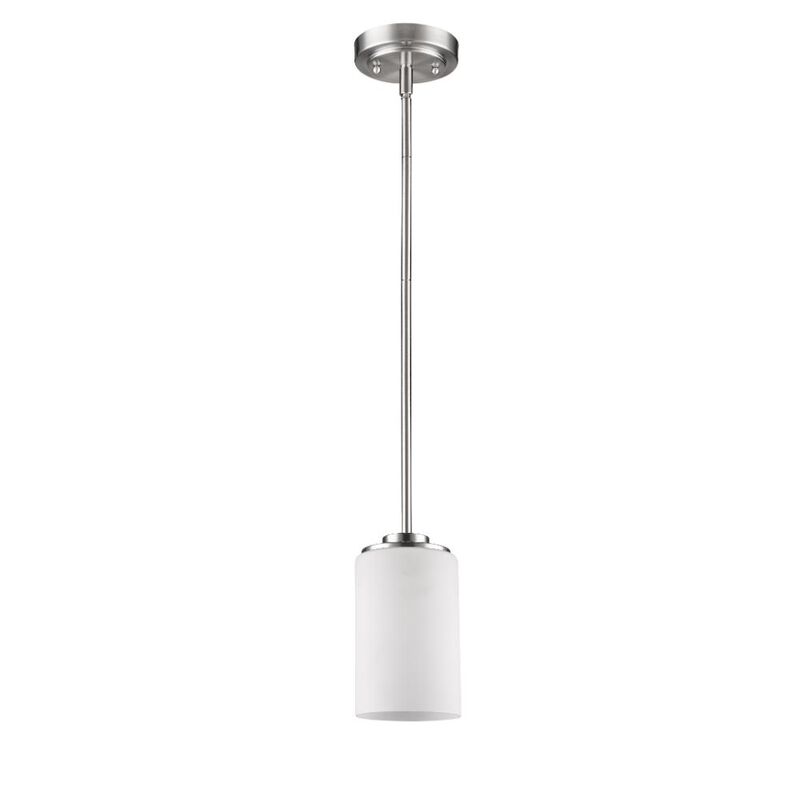 Hivvago Silver Frosted Glass Hanging Light