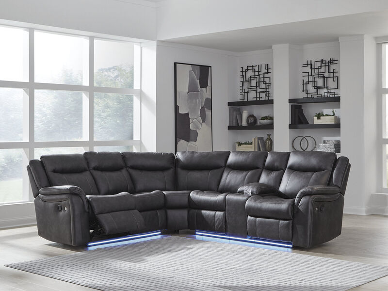 Perarrygin 2-Piece Reclining Sectional image number 1