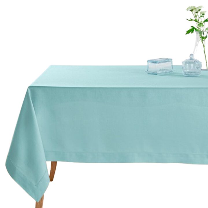 Solino Home 100% Pure Linen Tablecloth - Classic Hemstitch
