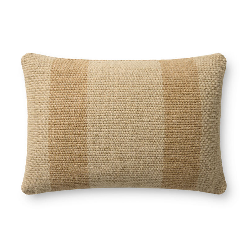 Mistwood PLF002 16'' x 26'' Beige Polyester Pillow by Leanne Ford x Loloi image number 0