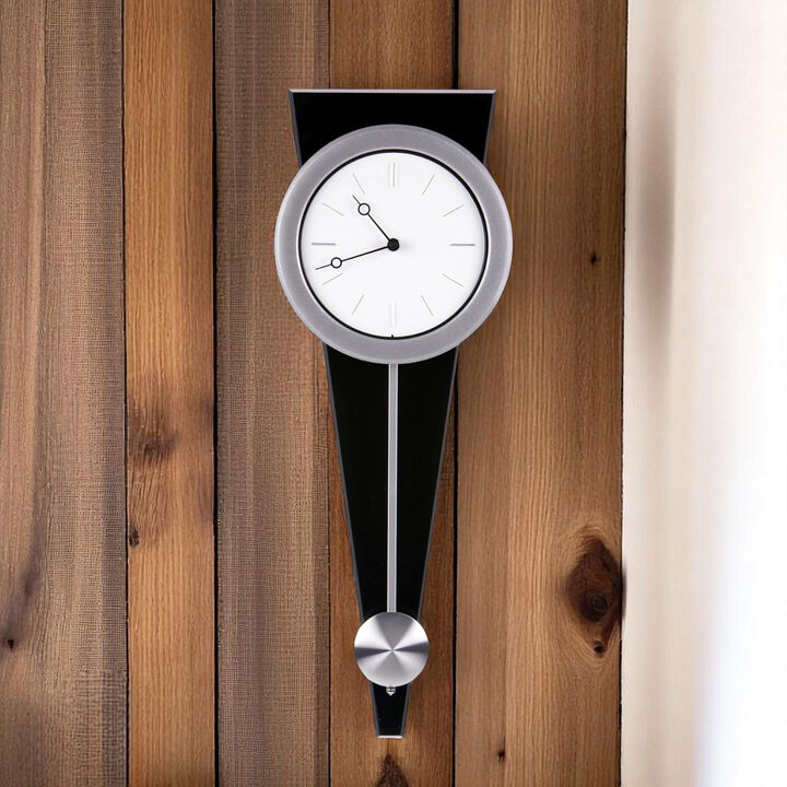 Contemporary Wall Clock – Elegant Functional Pendulum Timepiece for Living Room