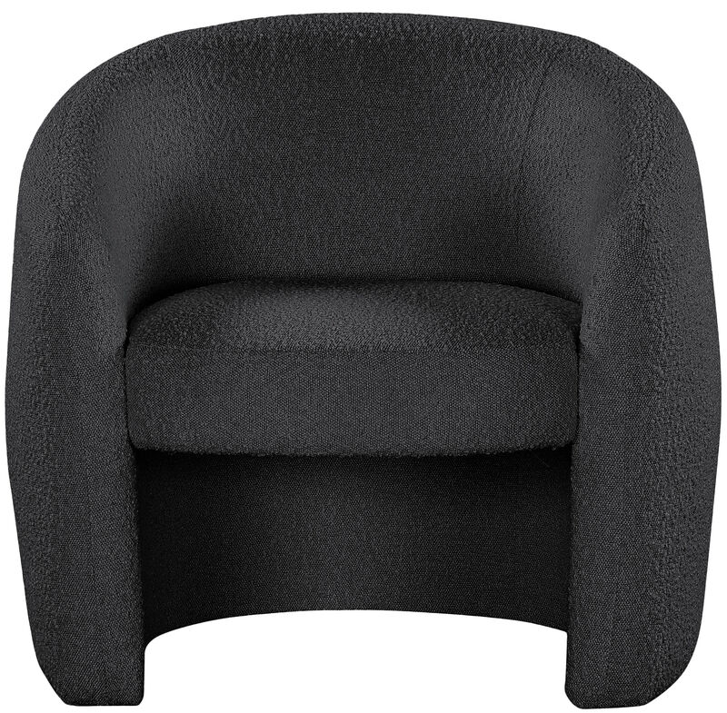 Meridian Furniture Acadia Black Boucle Fabric Accent Chair image number 3