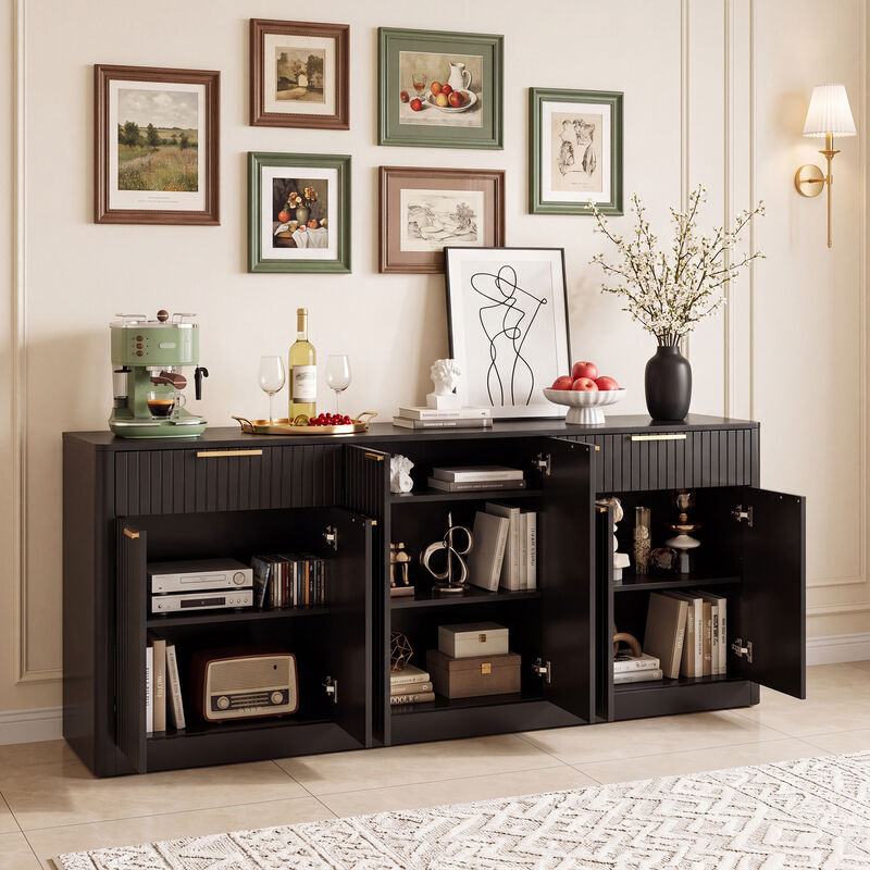 Dakwu 67" Fluted Sideboard image number 2