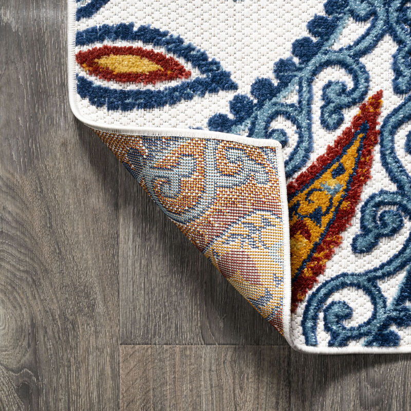 Julien Paisley High-Low Indoor/Outdoor Area Rug