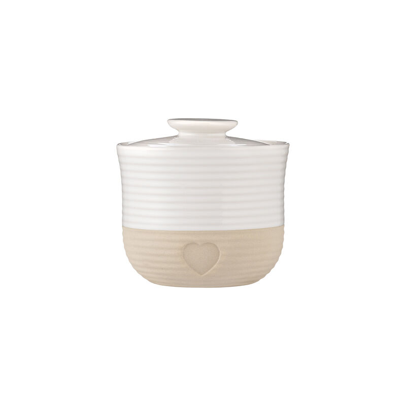 Mason Cash Rustic Charm Storage Jar, 700ml Airtight Stoneware Jar, Provincial Design image number 0