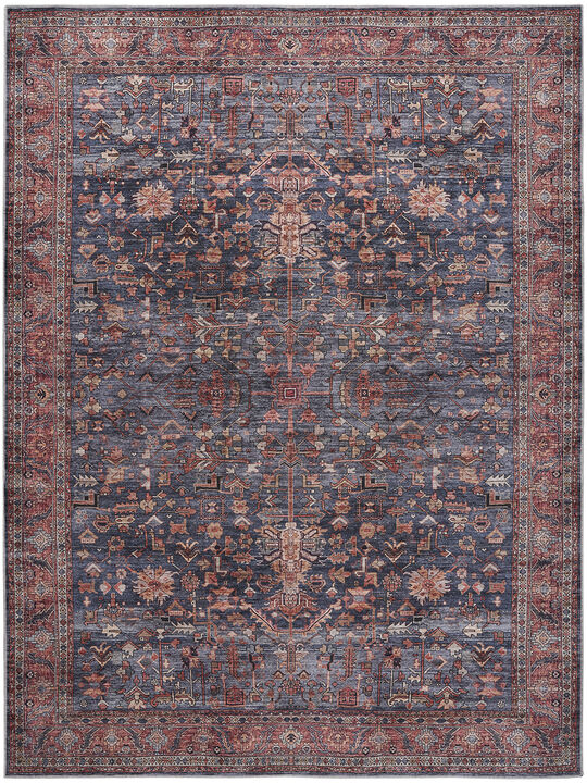 Grand Washables GRW02 Navy/Brown 9'2" x 12' Rug