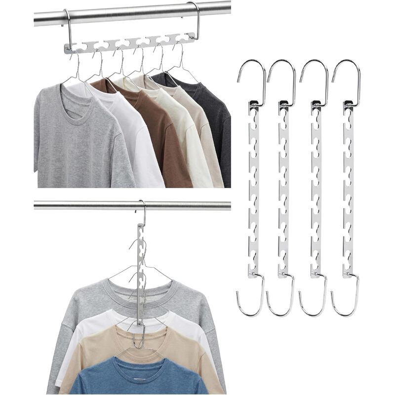 Hoodie Hangers | Rotatable Closet Organizer with 8-Storage Capacity for Hoodies image number 0