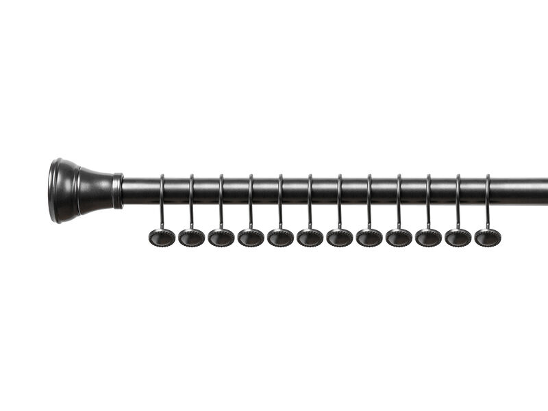 Zinc Shower Curtain Hooks, Set of 12 image number 2