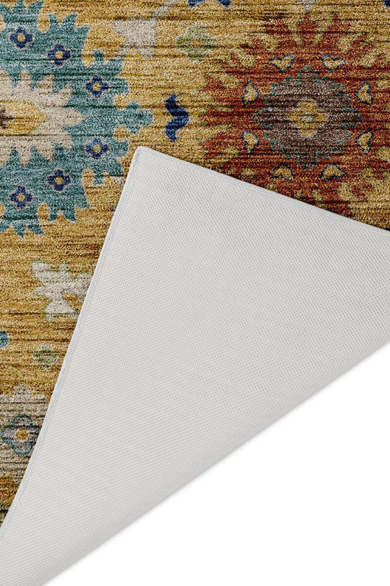 Silk Road Turmeric 8' Round Rug image number 3