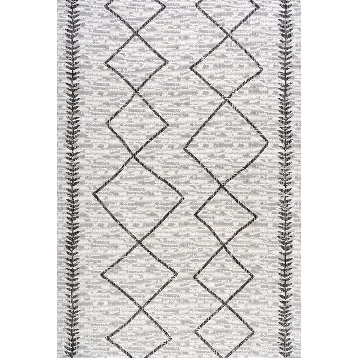 Derya Tribal Diamond Trellis Indoor/Outdoor Area Rug