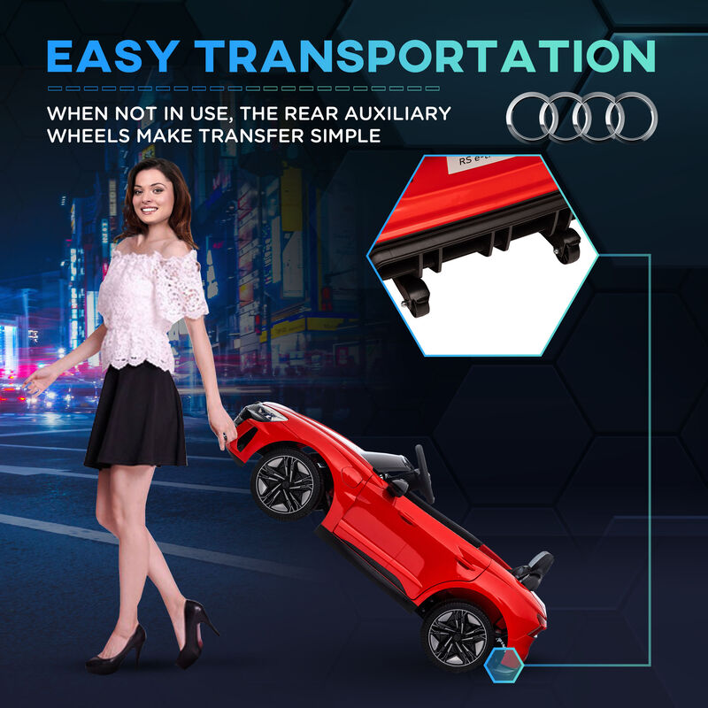 BreeBe Audi RS e-tron GT 12V Ride On Car for Kids with Parent Remote image number 6