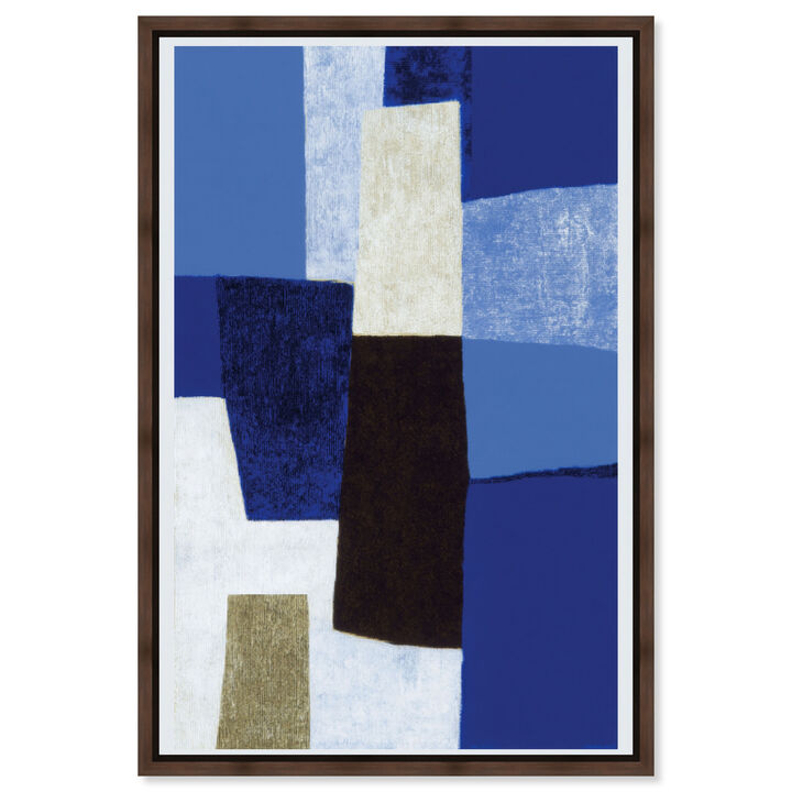 Cerulean Columns Abstract Canvas Print by Art Remedy