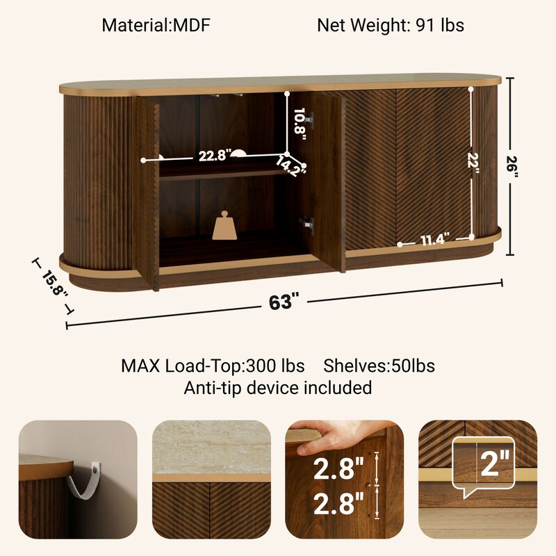 Resttu Sideboard Cabinet image number 3