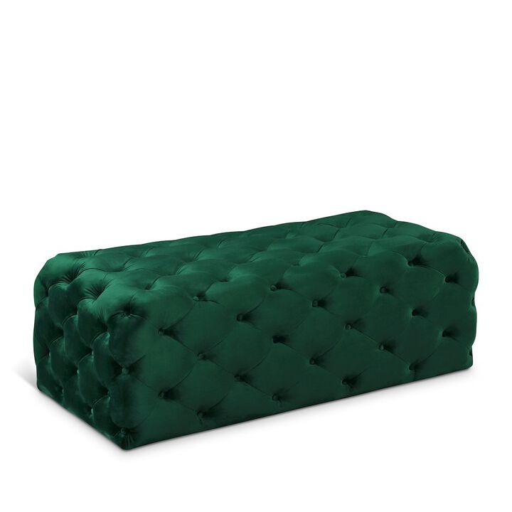 Meridian Furniture Casey Velvet Ottoman/Bench