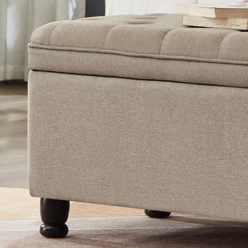Bemgwu Storage Linen Bench image number 4