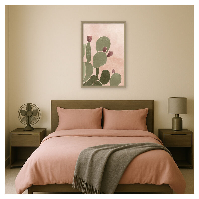 Desert Cactus II by Yuyu Pont Framed Canvas Wall Art image number 3