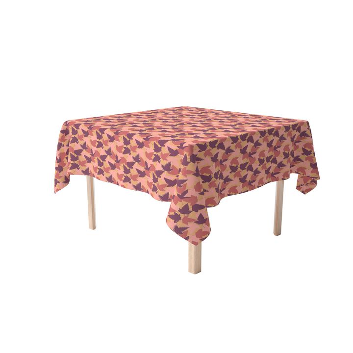 Fabric Textile Products, Inc. Square Tablecloth, 100% Cotton, Fall Season Maple Leaves