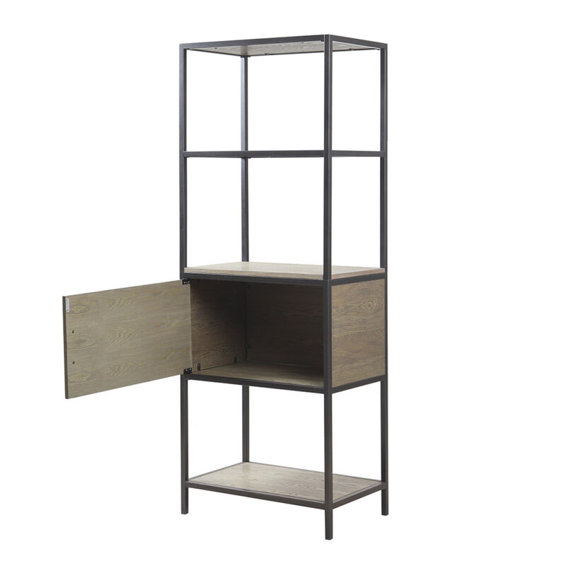 Darley 3-Shelf Bookcase with Storage Cabinet
