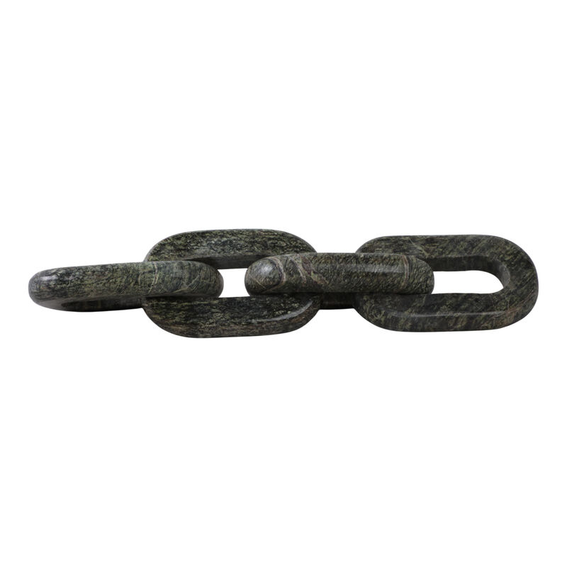 14x3" 4-link Marble Chain, Forest Green image number 4