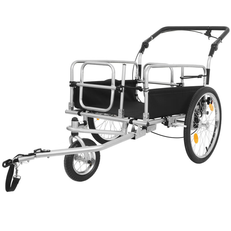 ELEMENT ACE 3-in-1 Heavy-Duty Bike Cargo Trailer E-Bike Compatible Convertible Stroller and Pull Cart with Suspension 110lb Capacity 20 Inch Wheels Included Accessories image number 3