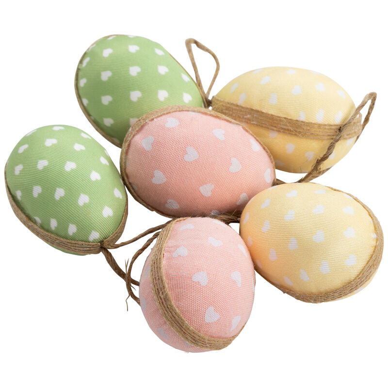 Easter Egg Hanging Decorations - 5.75" - Set of 6