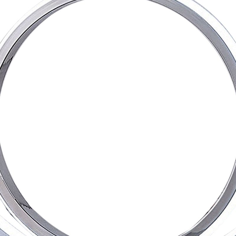 14 Inch Table Lamp, Modern Ring LED Light, Round Metal Base, Silver - Benzara