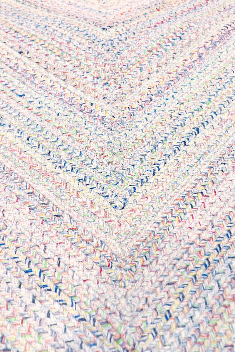 Pasargad Home Camilo Hand-Braided Blue Indoor/Outdoor Area Rug image number 3