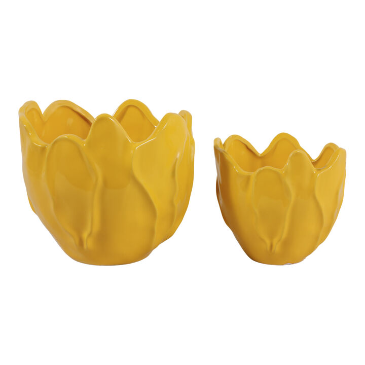 S/2 Flower Shaped Planters
