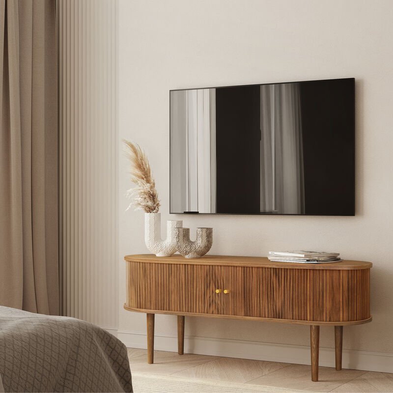 SLIDDO 55 TV Stand with storage.