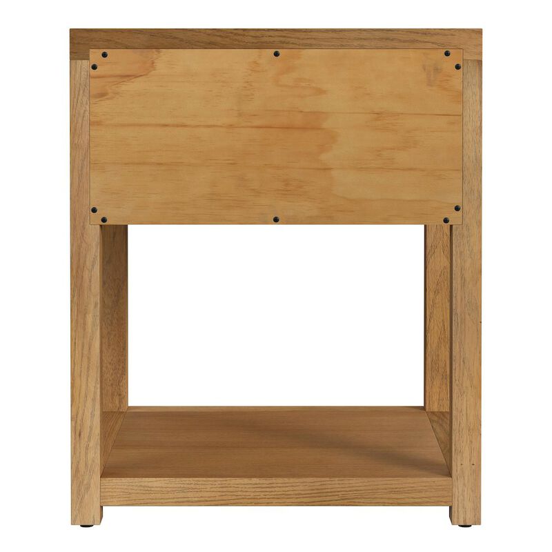 Butler Specialty 21 in. W Rectangular Wood 1 Drawer Small Nightstand with Lower Open Shelf