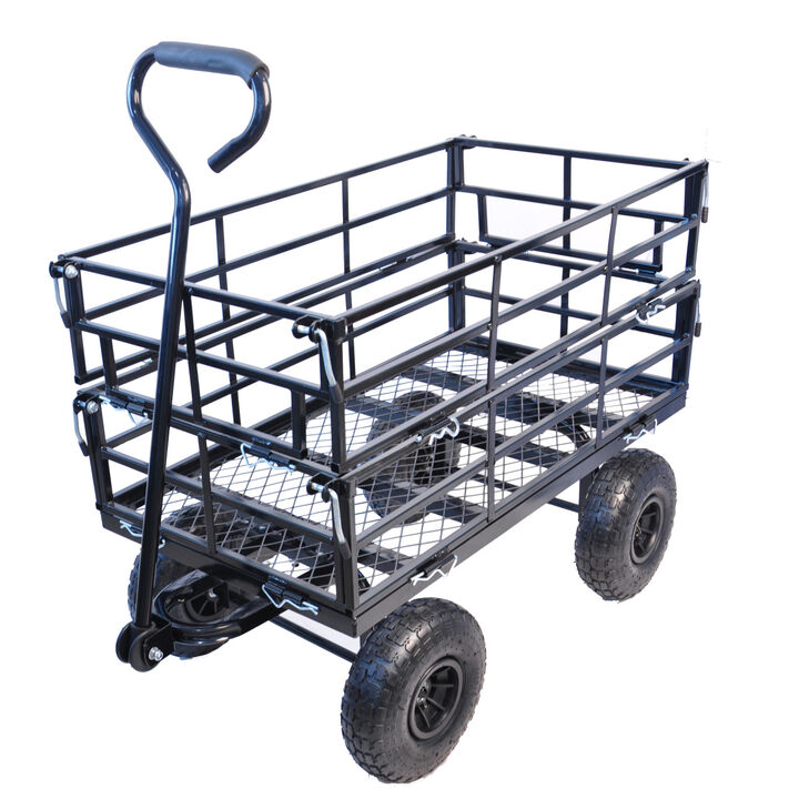 Wagon Cart Garden cart trucks make it easier to transport firewood