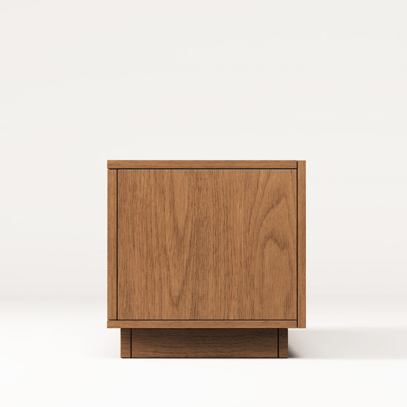 Wooden TV Stand with 4 Doors Legless 86.6" Brown