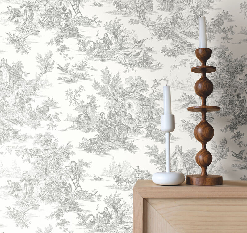 Campagne Toile Grey Wallpaper image number 1